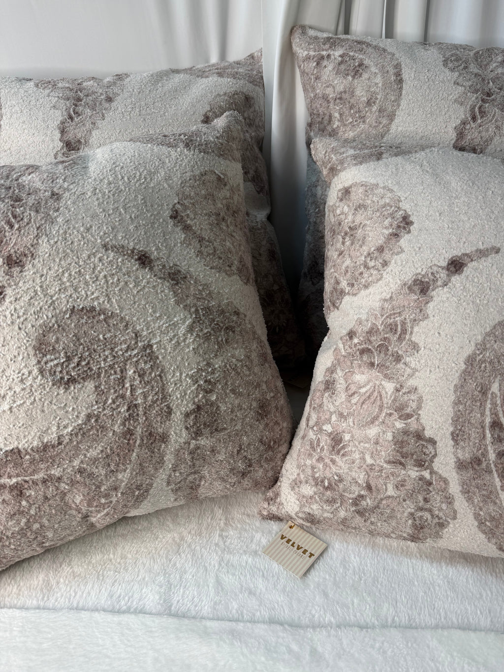 Pumpkin & Spice Home Decor Earth Tone Paisley Pillows