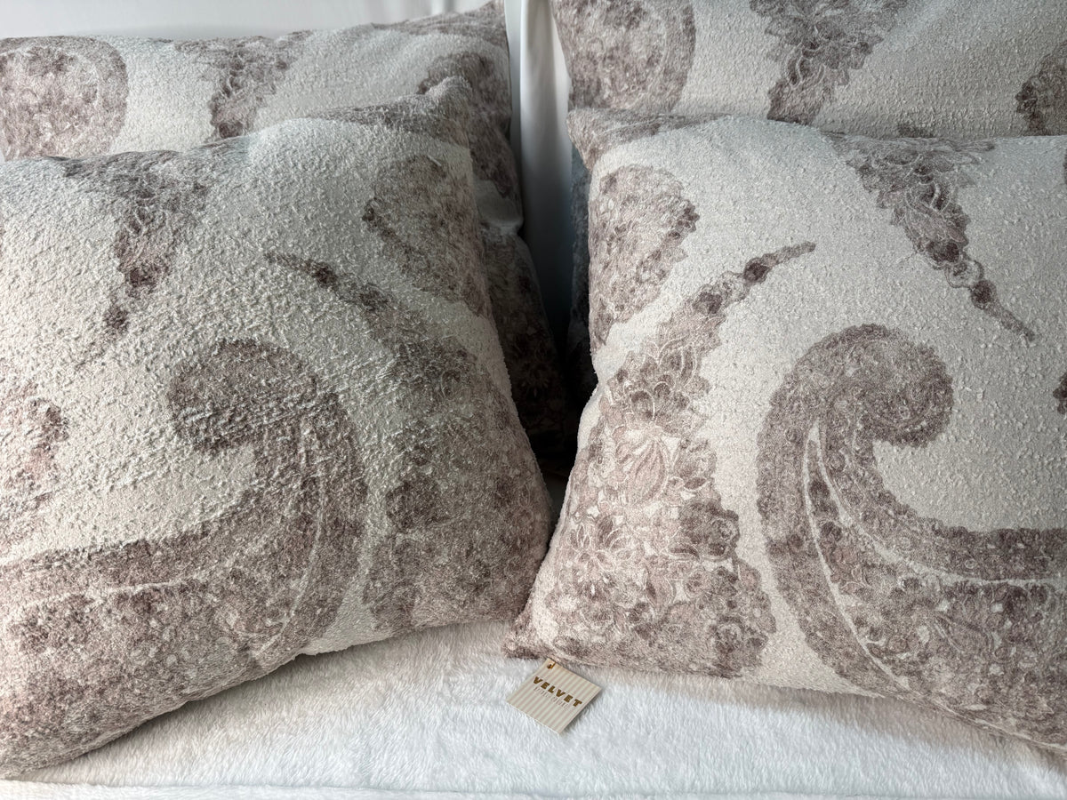 Pumpkin & Spice Home Decor Earth Tone Paisley Pillows