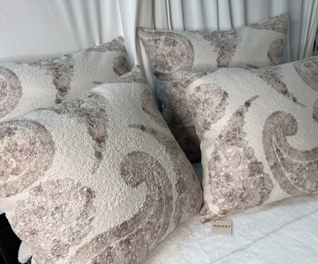 Pumpkin & Spice Home Decor Earth Tone Paisley Pillows