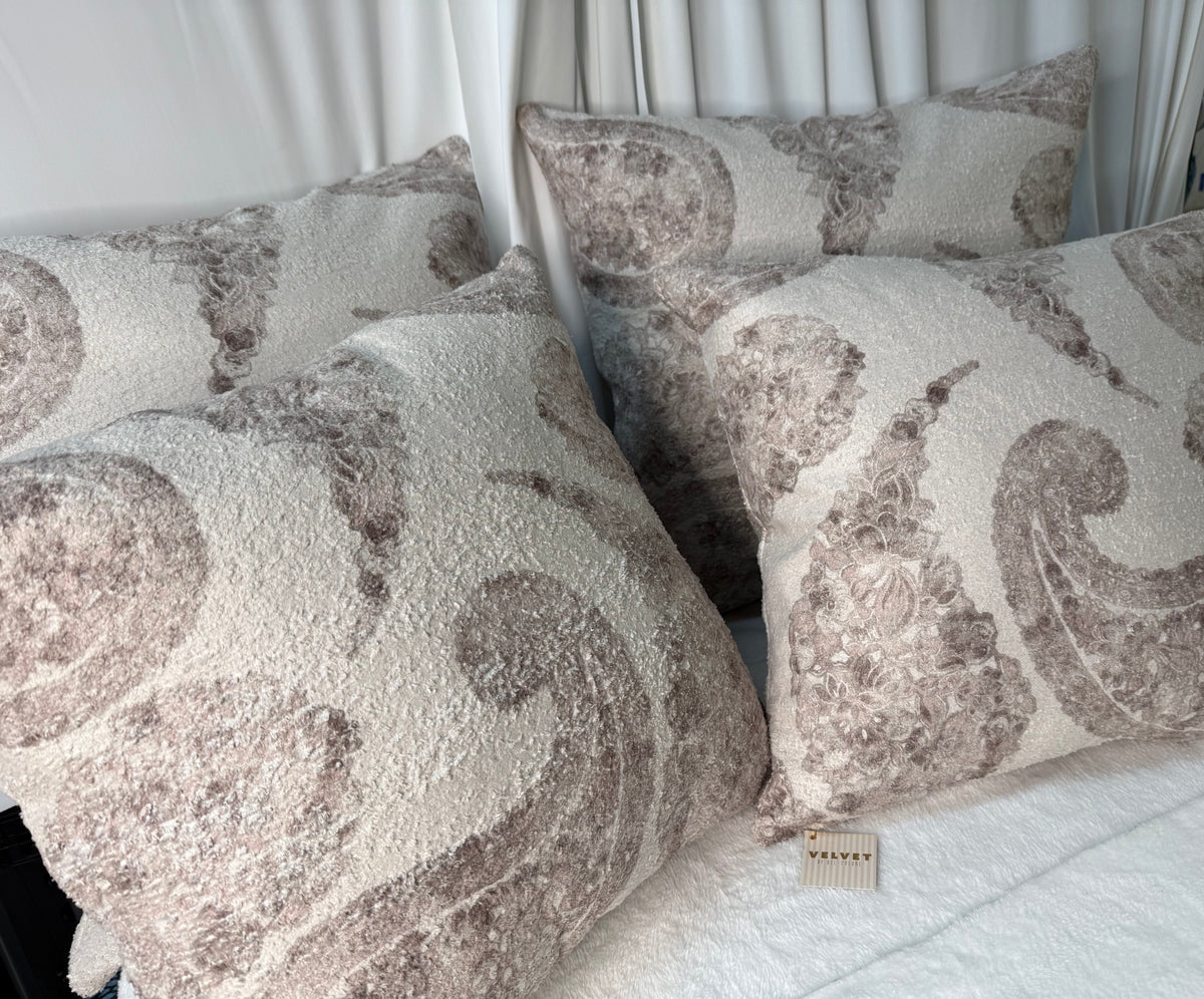 Pumpkin & Spice Home Decor Earth Tone Paisley Pillows