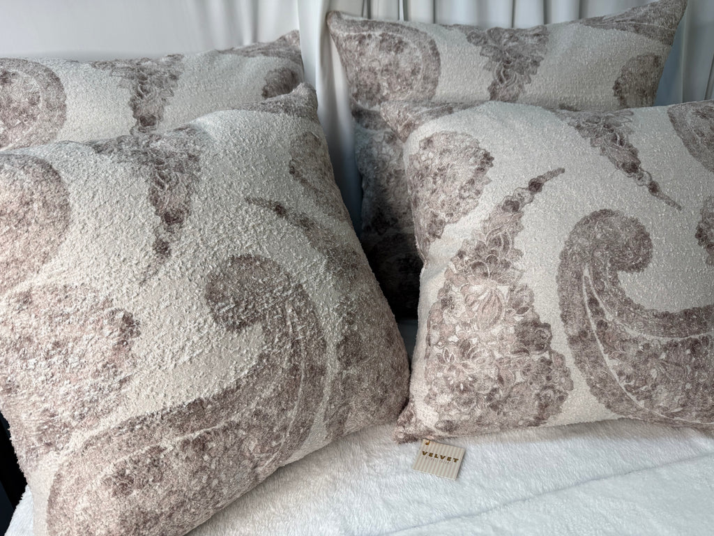 Pumpkin & Spice Home Decor Earth Tone Paisley Pillows