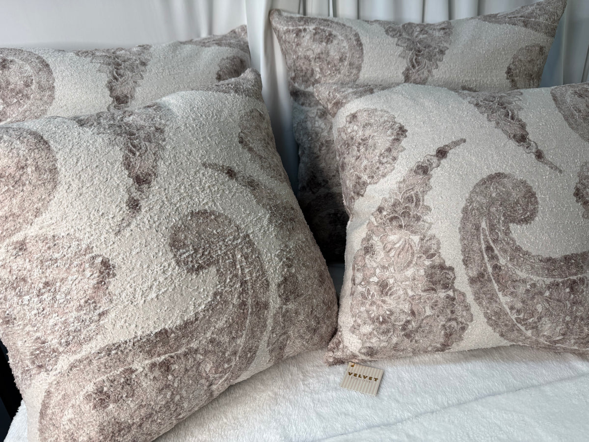 Pumpkin & Spice Home Decor Earth Tone Paisley Pillows