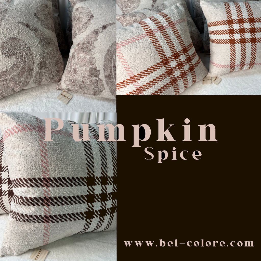 Pumpkin & Spice Home Decor Earth Tone Paisley Pillows